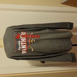 NWT:NHL Officially Licensed Florida Panthers long sleeve pocket 2 sided t-shirt